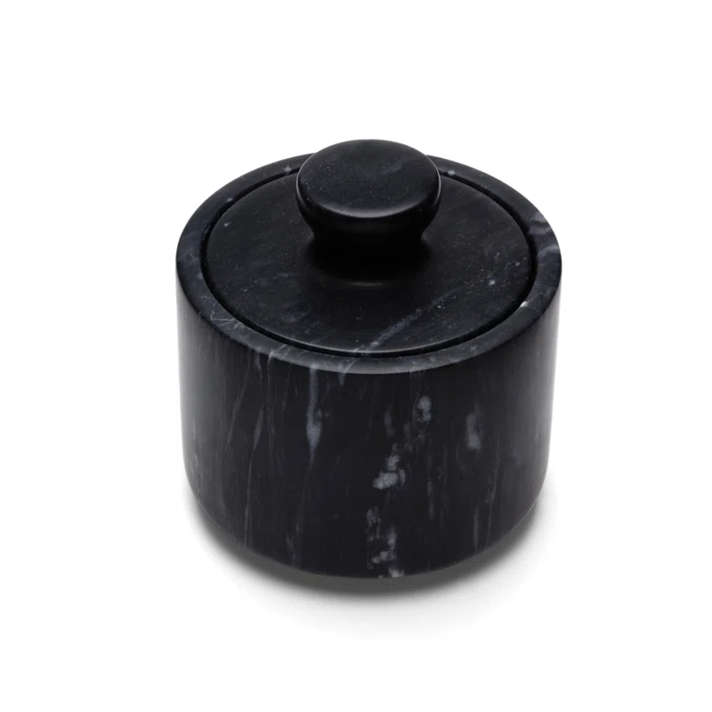 Fox Run Brands Fox Run Brands Marble Salt Cellar, Black