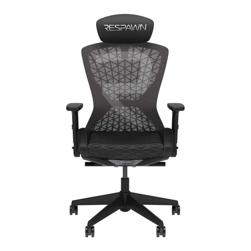 Respawn RESPAWN SPIRE Ergonomic Mesh Office Gaming Chair - High Back Home PC Computer Desk Reclining Gaming Chair, Adjustable Armrests, Adjustable Headrest, Knitted Mesh Back, Cooling Gel Seat