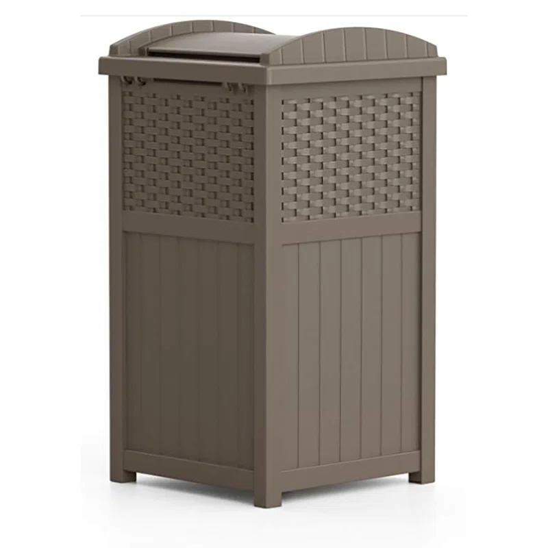 Suncast Suncast 33 Gallon Manual Lift Trash Hideaway Container