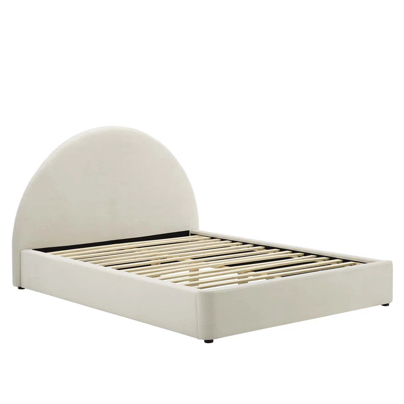 Modway Resort Performance Velvet Arched Round Platform Bed