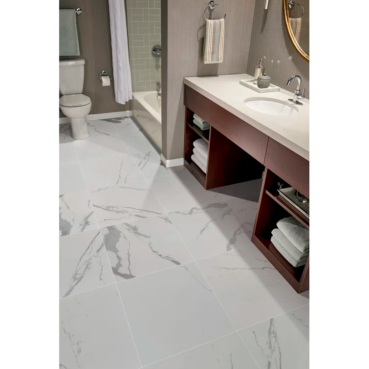Eden 24" x 24" Matte Porcelain Stone Look Floor & Wall Tile