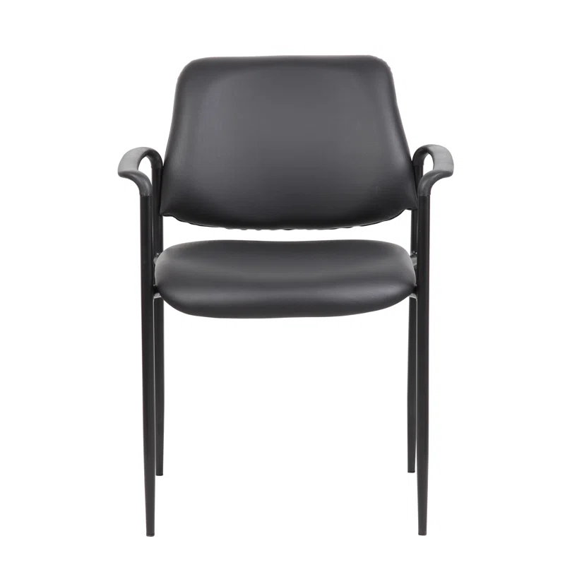 Stackable Vinyl Seat Reception Chair with Metal Frame
