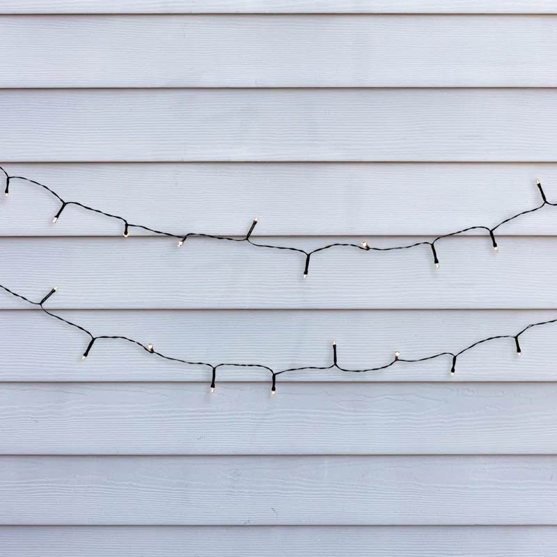 LumaBase Solar Powered Mini String Lights with 50 Soft White Bulbs