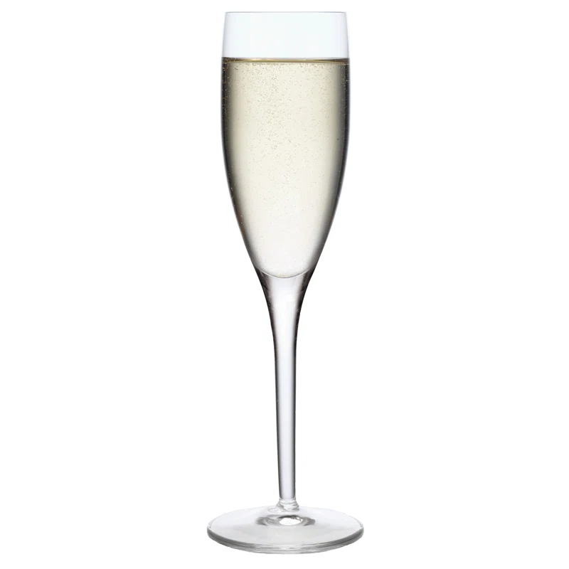 Luigi Bormioli Michelangelo 7 oz. Glass Flute (Set of 4)