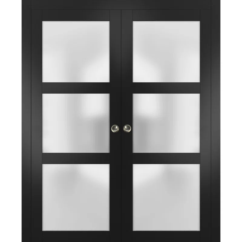SARTODOORS Lucia Frosted Glass Sliding Closet Doors