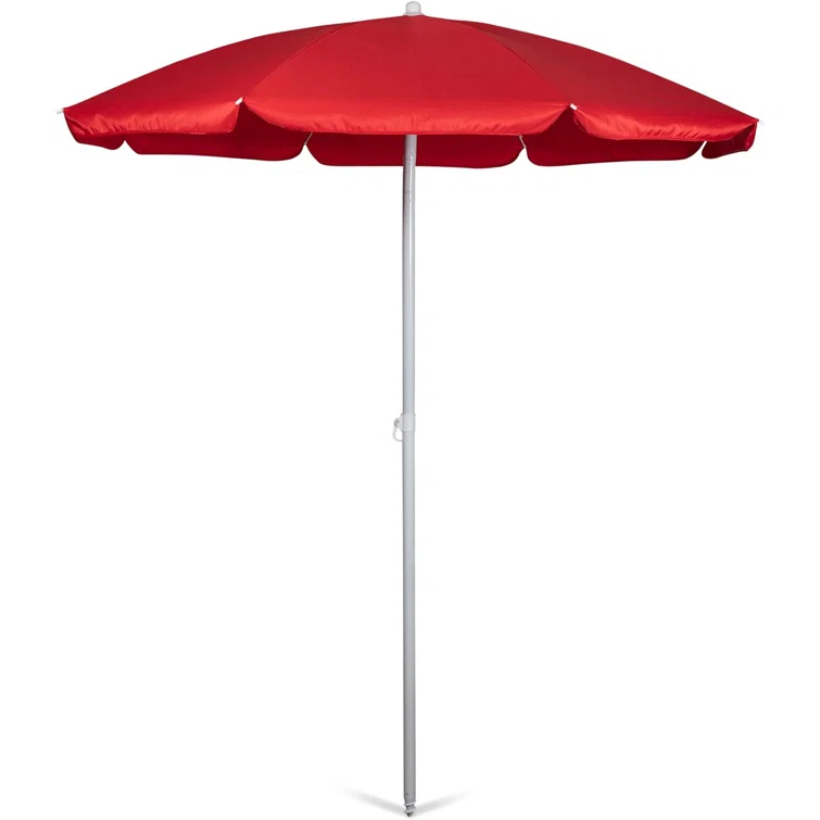 Arlmont & Co. Edwin 5.5 ft Outdoor Canopy Sunshade Beach Umbrella and Small Patio Umbrella