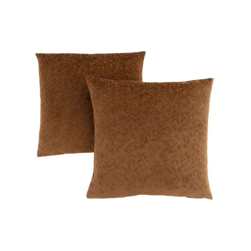Monarch Specialties Inc. Pillows, Set Of 2, 18 X 18 Square, Insert Included, Accent, Sofa, Couch, Bedroom, Polyester (Set of 2)