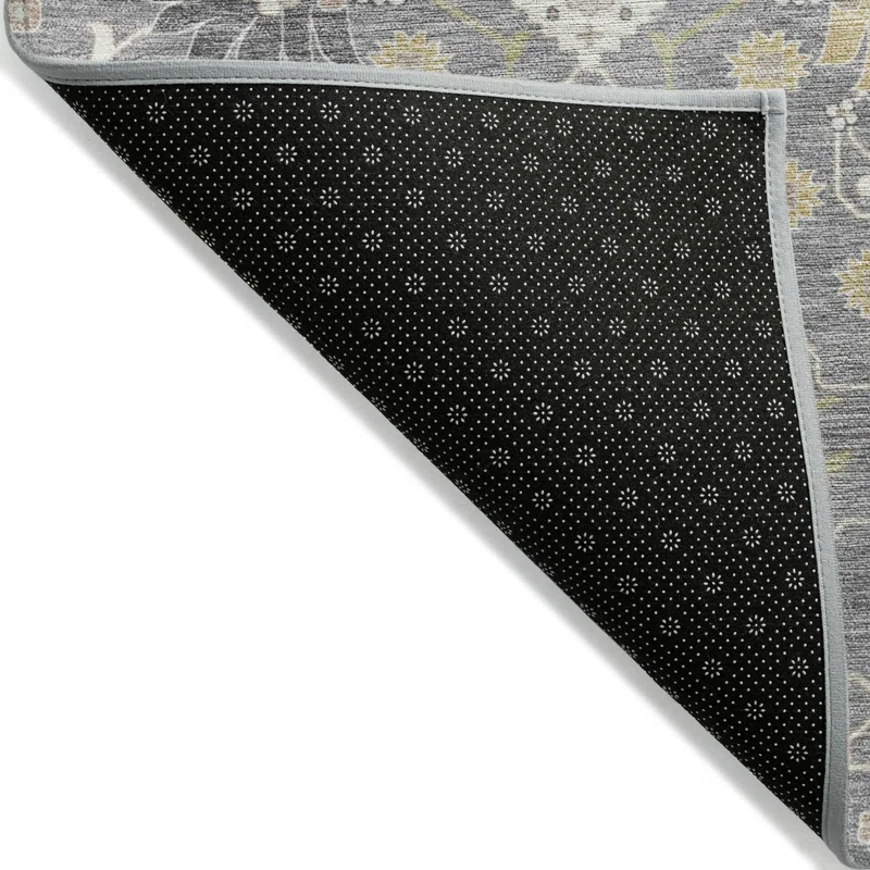 Machine Washable Indoor/Outdoor Chayden ACN1009 Gray 2'3" x 7'6" Runner Rug