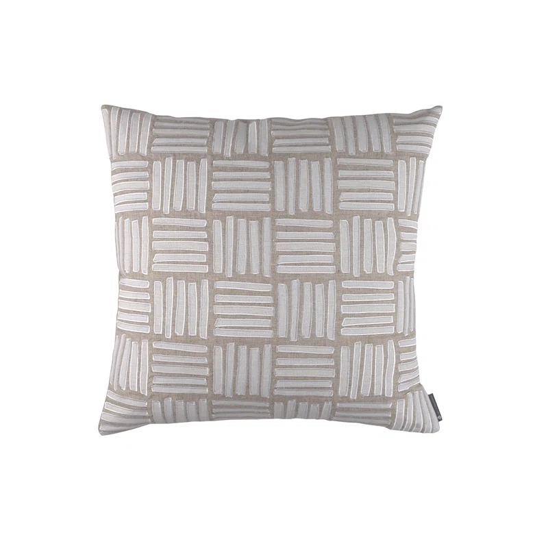 Lili Alessandra Appliqued Feather Throw Pillow