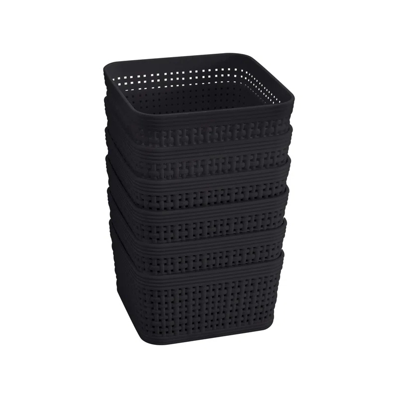 Simplify Simplify Plastic Basket (Set of 6)