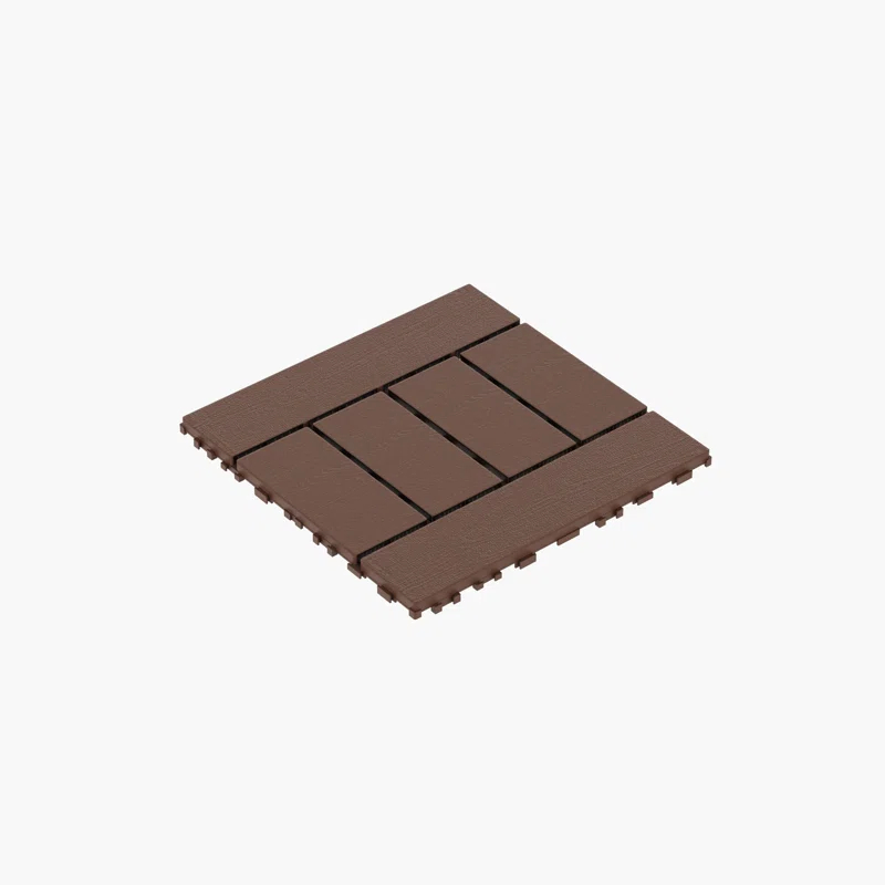 AONYAYBM 12" X 12" Plastic Interlocking Deck Tile,(Set Of 44)