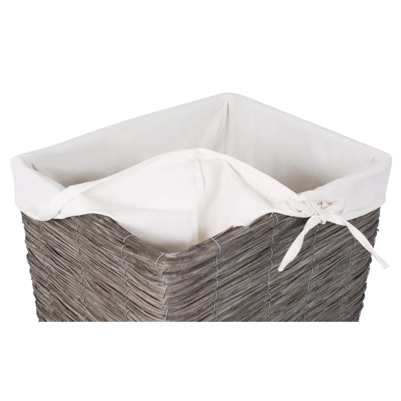 BirdRock Home Wicker Laundry Hamper with Handles