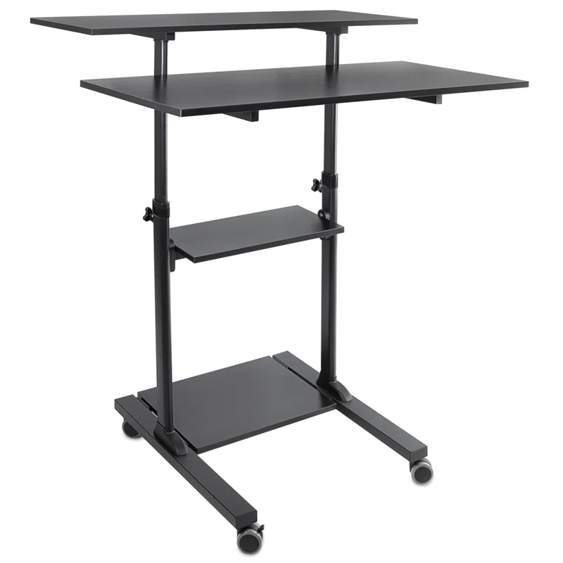Mount-it Adjustable Metal Base Standing Desk Converter