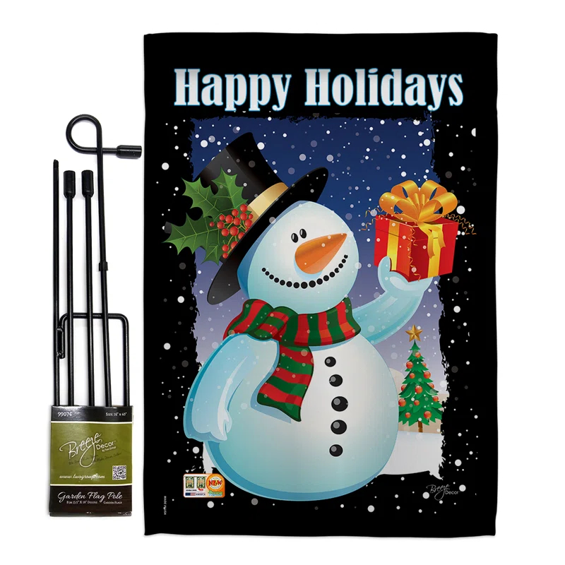 Breeze Decor Double Sided Polyester Christmas