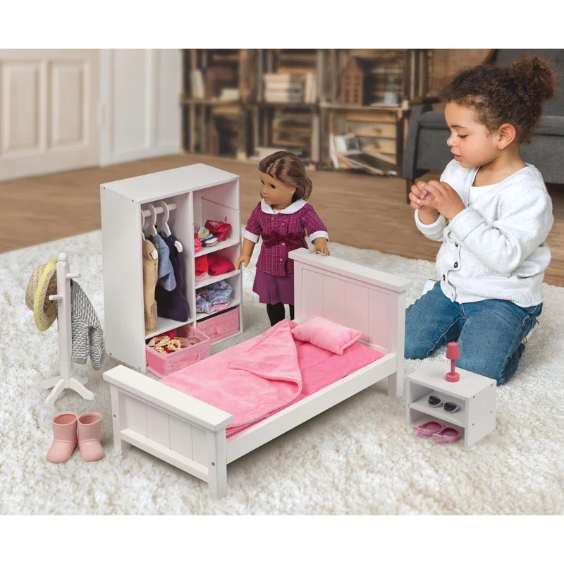 Badger Basket Bedroom Furniture Set for 18 inch Dolls