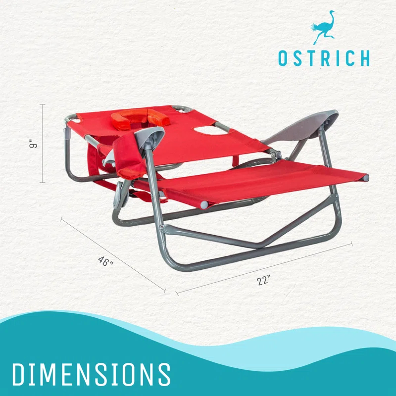 Ostrich Denice Folding Beach Chair