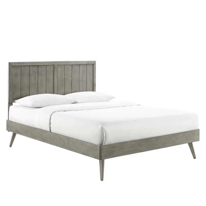 Modway Alana Wood Platform Bed with Splayed Legs