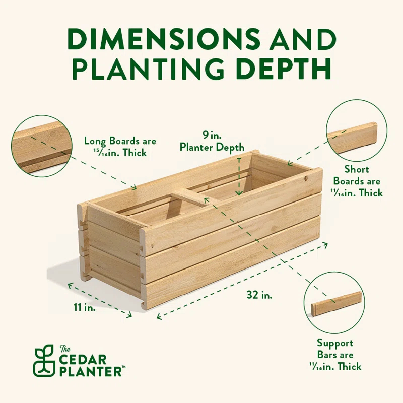 Greenes Fence Greenes Fence Cedar Wood Planter Box Wood Planter Box