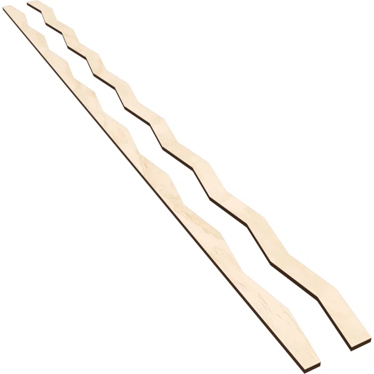 Ekena Millwork Eastport Adjustable Wood Decorative Slat Wall Panel Kit