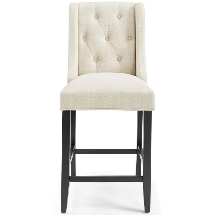 Modway Baronet Tufted Button Upholstered Fabric Stool
