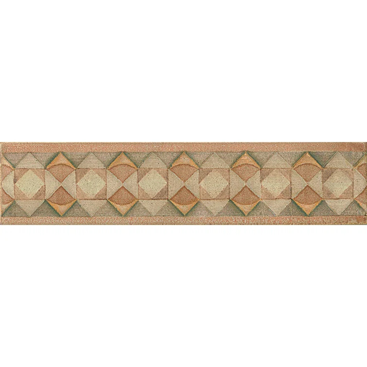 Bedrosians 14'' L x 3'' W Porcelain Bullnose Tile Trim
