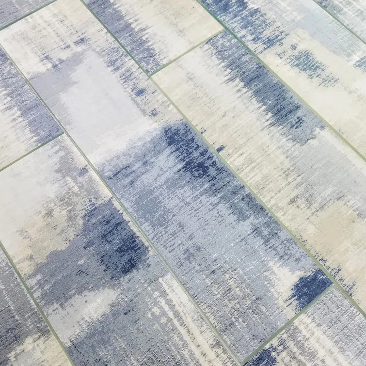 Abolos Nature 4 in. x 16 in. Marble Look Glass Straight Edge Large Format Subway Decorative Kitchen & Bathroom Wall Tile