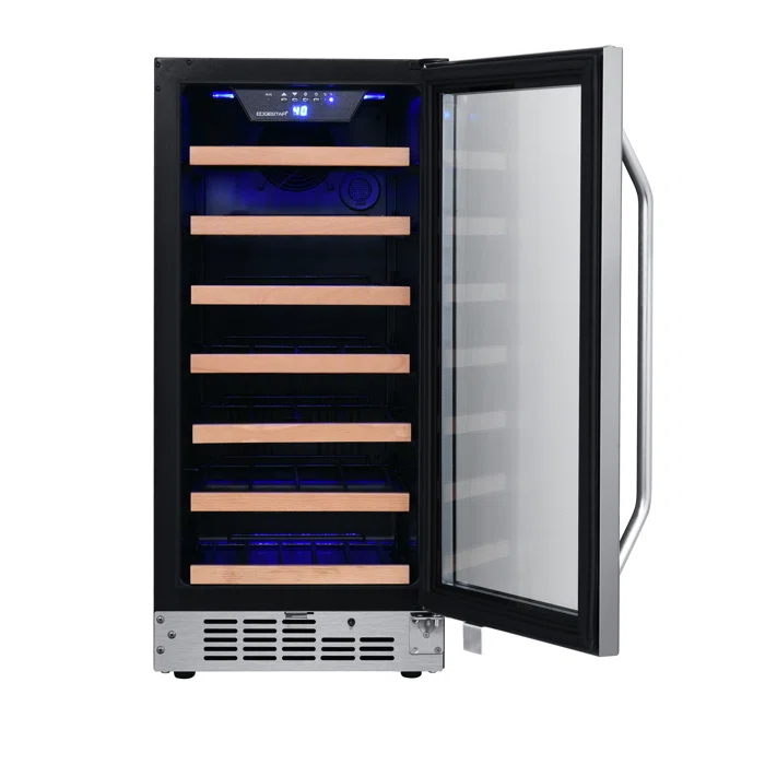 EdgeStar EdgeStar Single Zone 15'' Built-In 30 Bottle Wine Refrigerator with Reversible Door