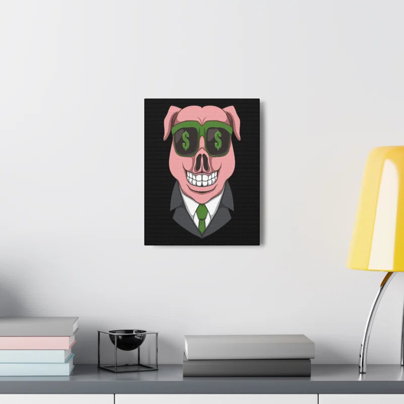 Trinx Stock Market Art Greed is Good for Traders Money Quote Motivation Wall Art