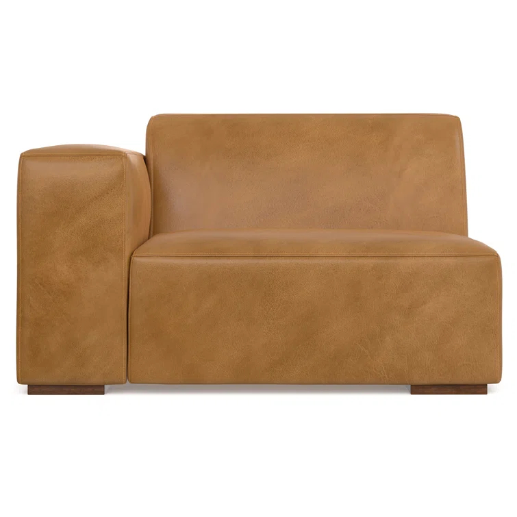 Rex Genuine Leather Left Arm Chair