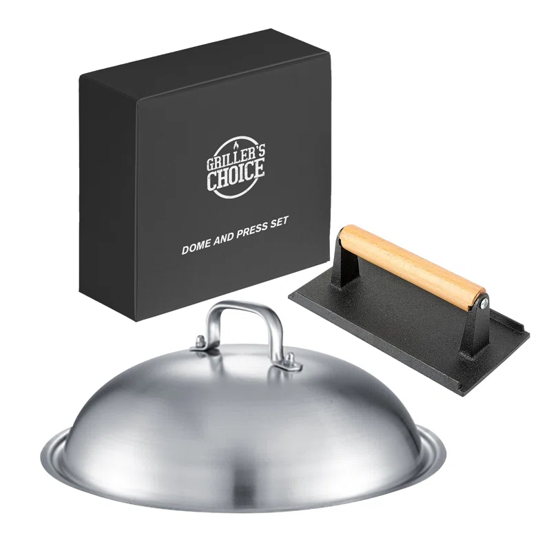 Grillers Choice Stainless Steel Non-Stick Grill Press