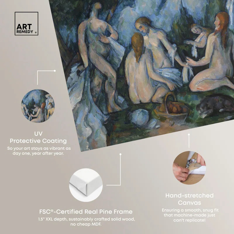 Art Remedy The Large Bathers Classic Female Portraits by Art Remedy