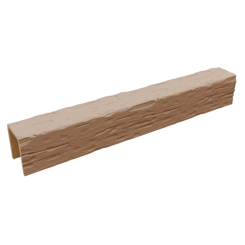 Ekena Millwork Salvaged Timber HeritageTimber Faux Wood 3-Sided Ceiling Beam (U-Beam)