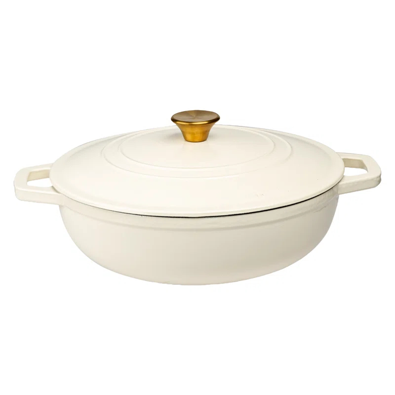 Lexi Home Lexi Home 5 qt. Enameled Cast Iron Round Braiser