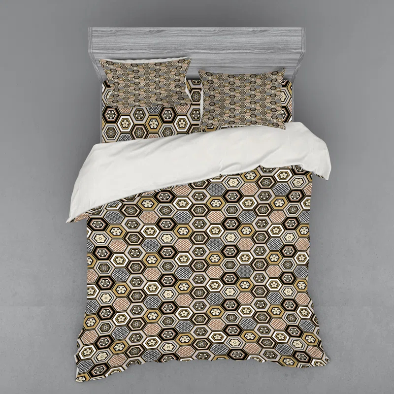 Ambesonne Farmhouse / Country Paisley Duvet Cover Set