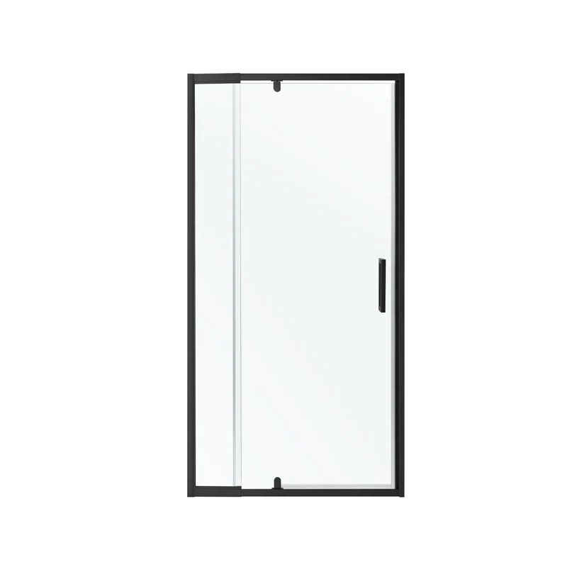 36 in.W - 72 in.H Pivot Shower Door with Clear Glass and Stainless Steel Handle