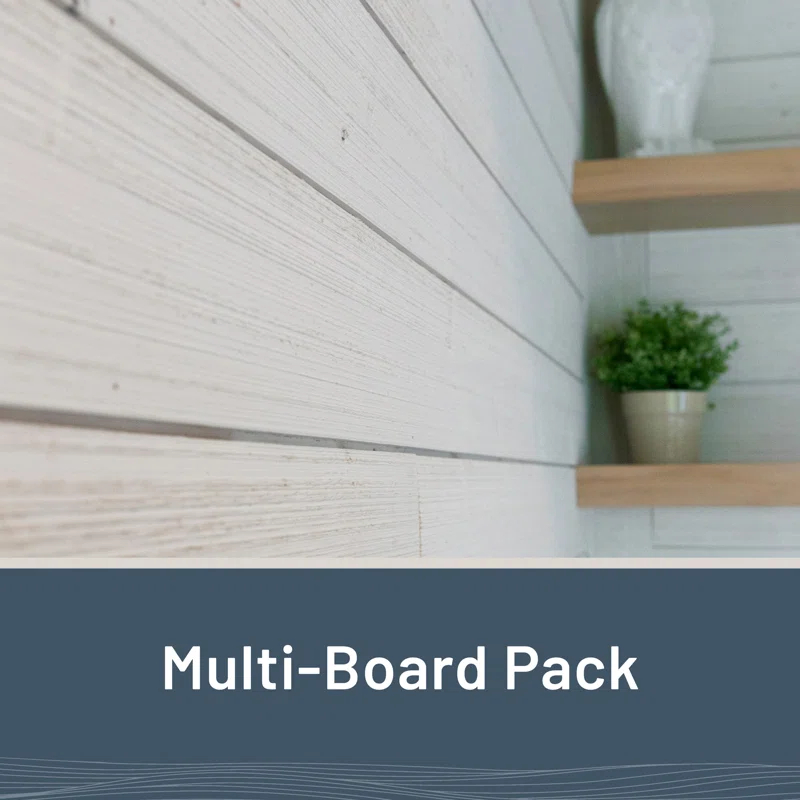7.1 in. x 96 in. Rustic Shiplap Boards (Set of 6)
