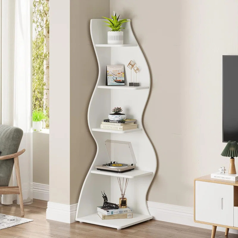 Millwood Pines Arhab Corner Bookcase
