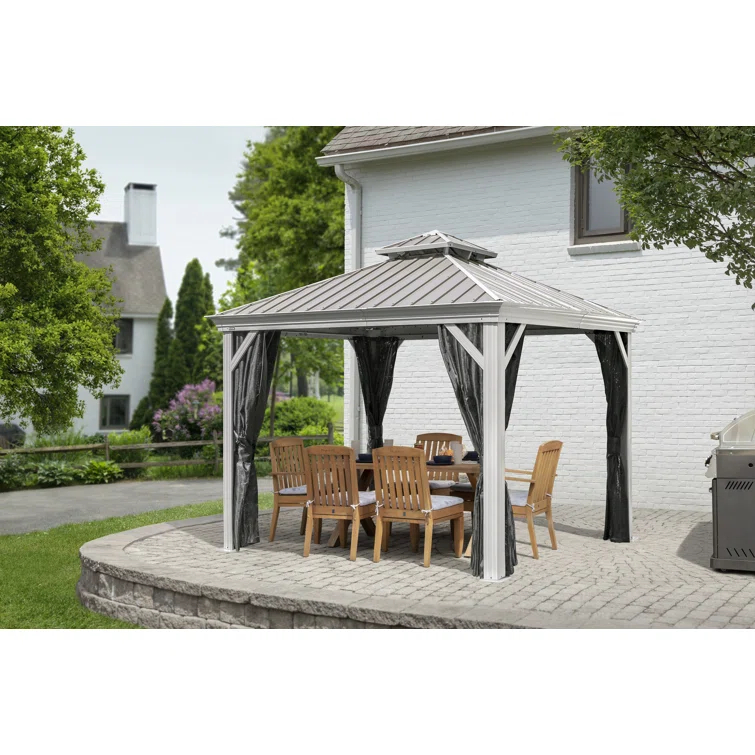 Sojag Sojag Monaco Champagne 10 ft. x 10 ft. Gazebo