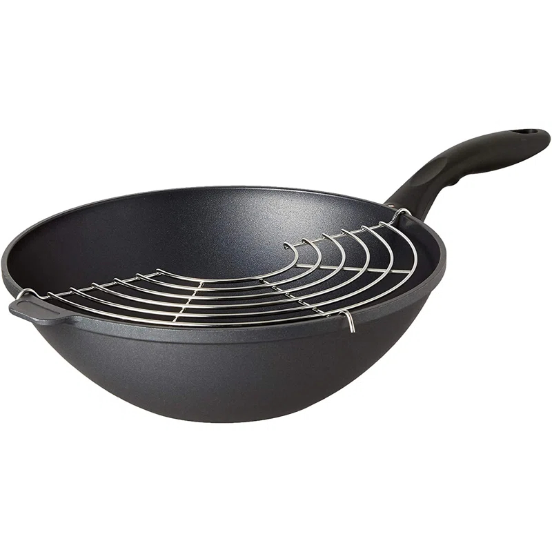 Swiss Diamond Swiss Diamond Non-Stick Cast Aluminum Wok with Lid
