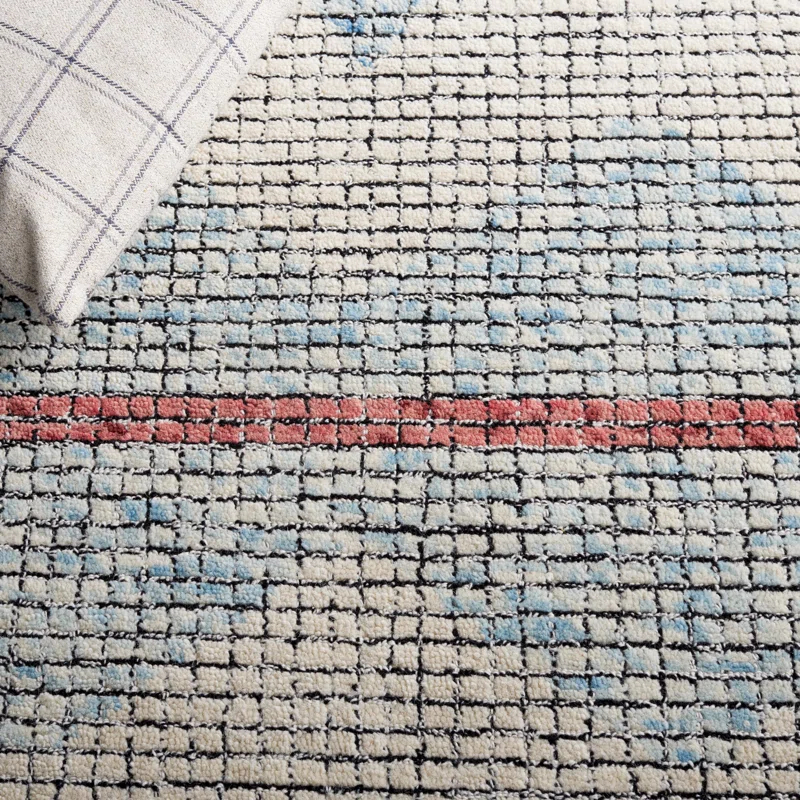 Foundry Select Abstract Hand Tufted Geometric Indoor/Outdoor Rug