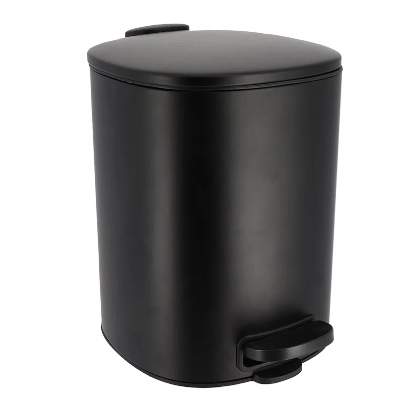 Evideco Mel Metal Step On Kitchen Trash Can - 1.3 Gallons