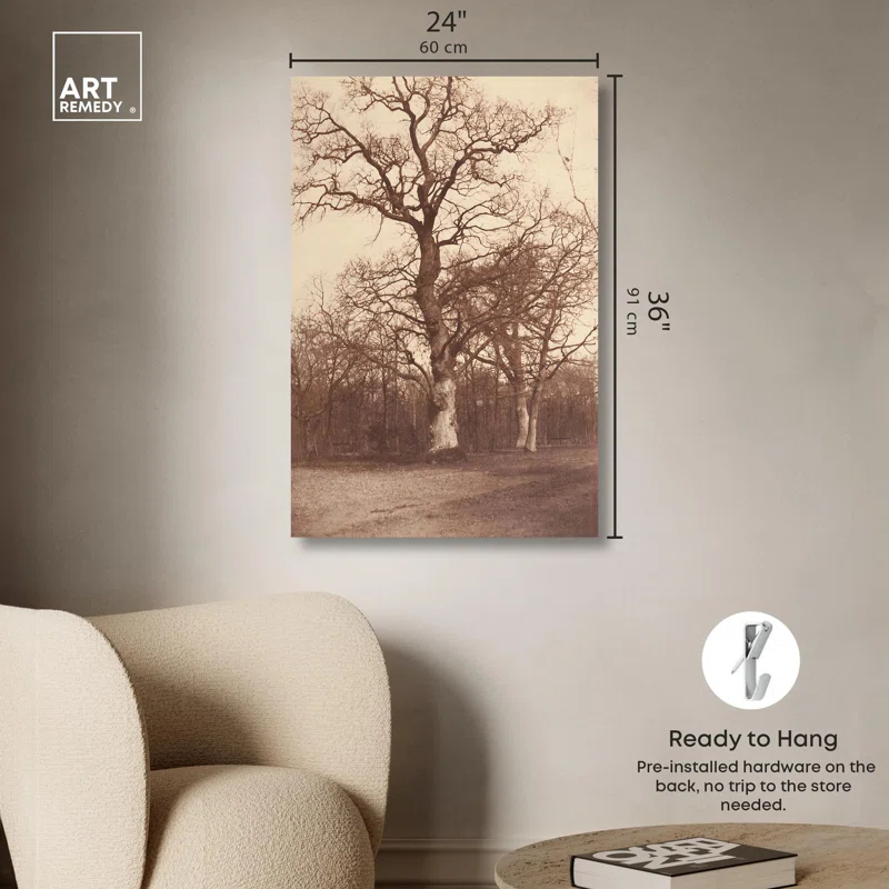 Art Remedy Trees In late 19s Canvas Vintage Landscape Art by Art Remedy