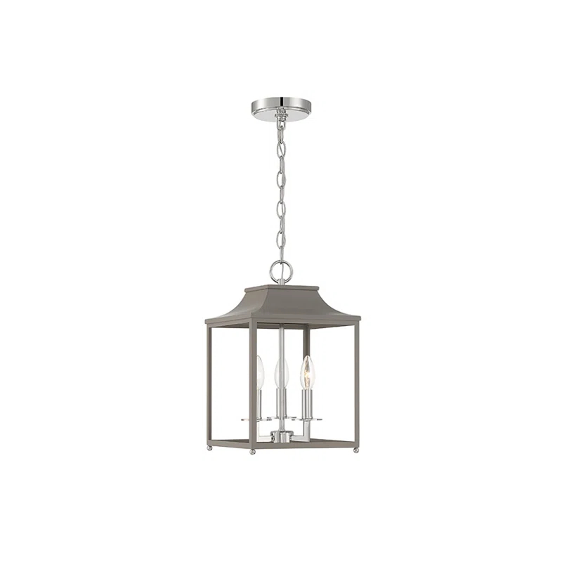 Lunete 3 Light Metal Dimmable Lantern Chandelier