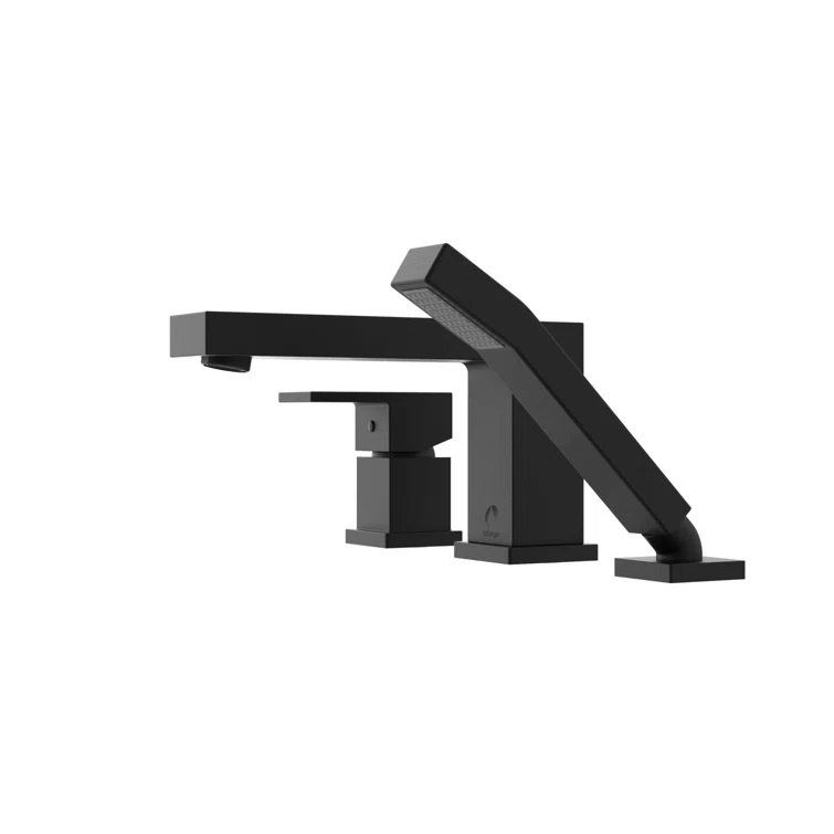 Keeney Quadrato Deck Tub Filler with Diverter QUA43CMB