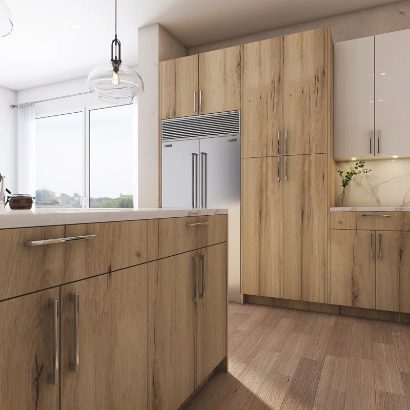 Cambridge Ready to assemble Light Oak Pantry Kitchen Cabinet (24 in. D)