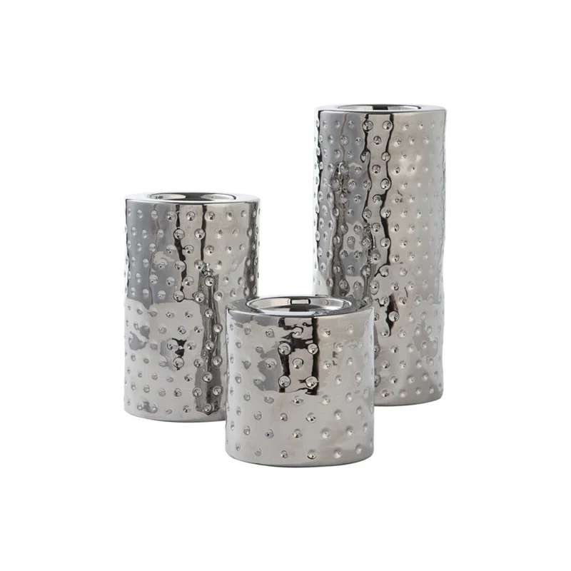 Everly Quinn 14.63'' H Ceramic Tabletop Candle Accessories