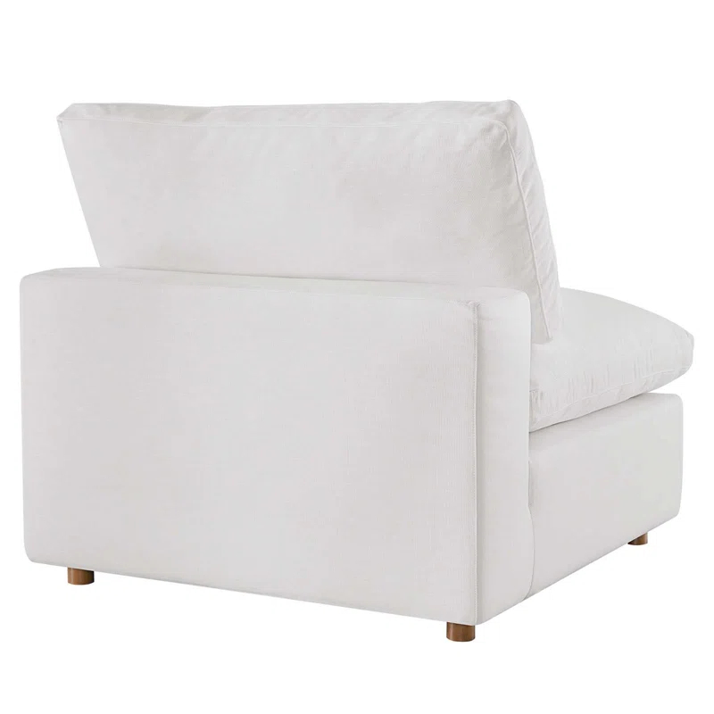 Modway Commix Down-Filled Overstuffed Upholstered Sectional Sofa, Armless Chair by Modway