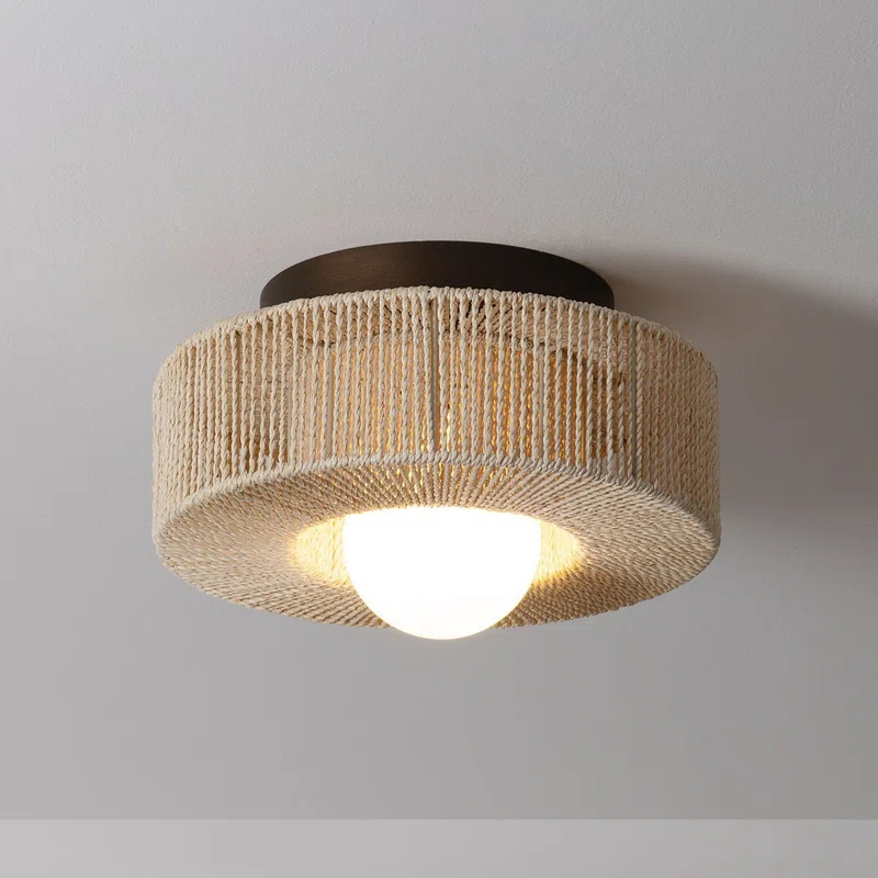 Embeth Flush Mount Light - Bronze / 14"Dia