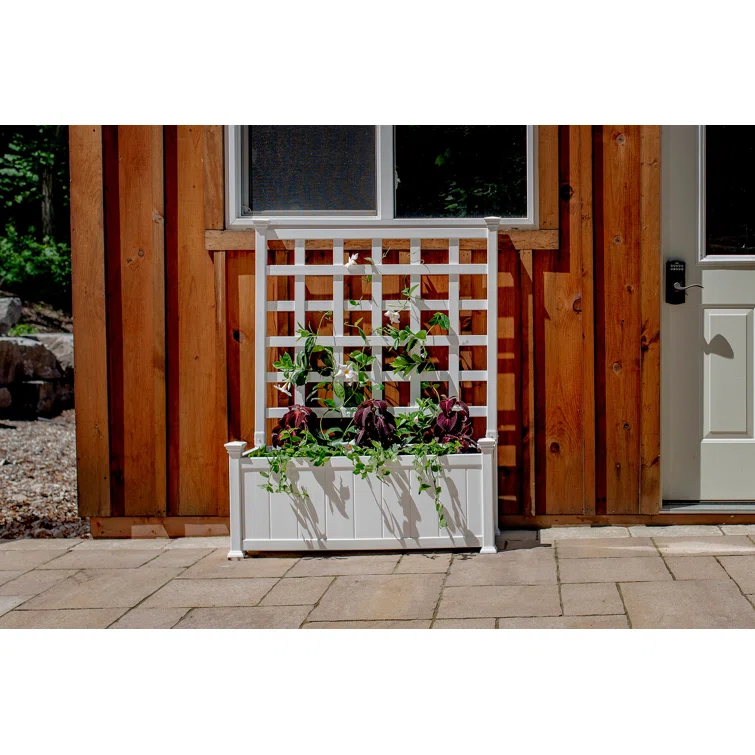 Vita Huron Planter Box with Trellis