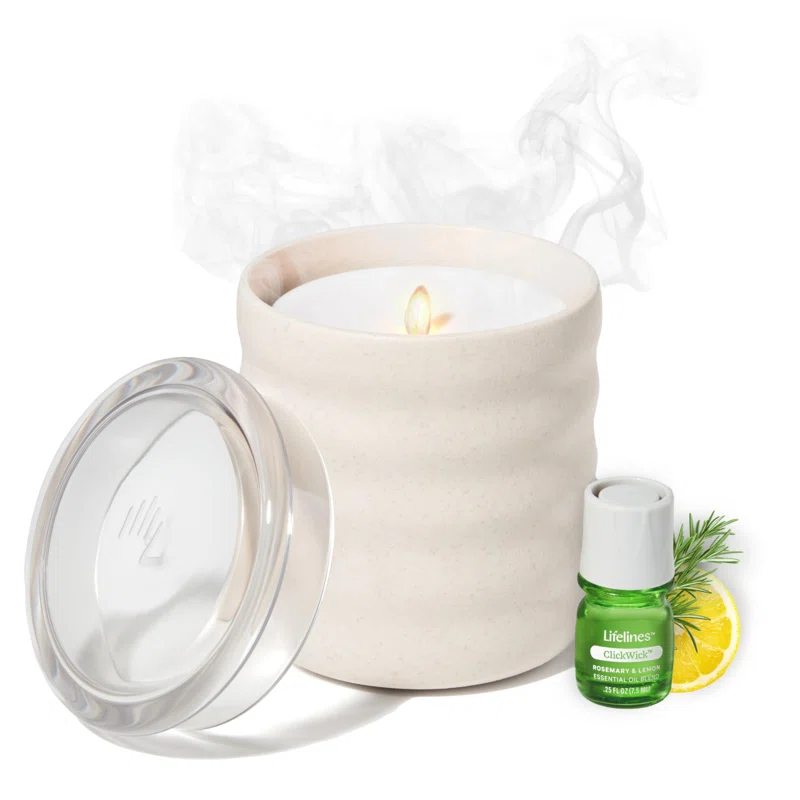 Fashion Finesse Flameless Candle Aromatherapy Essential Oil Diffuser With  Essential Oil Blend - Cordless & Diffuser For Home - Scented Electric Candles Blow Out Flame